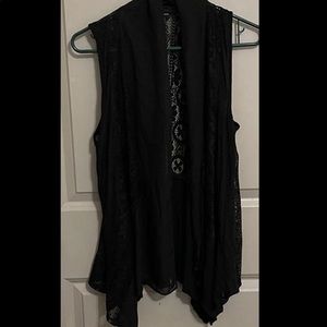 New Directions Sheer Lace Vest